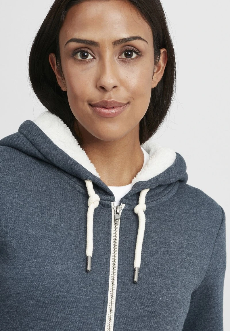 Oxmo OXBINJA - Sudadera Con Cremallera - Insignia Blue Melange , Mujer 6 Oxmo OXBINJA - Sudadera Con Cremallera - Insignia Blue Melange , Mujer - Image 4