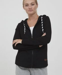 Oxmo OXWANDA - Chaqueta De Punto - Black , Mujer