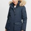 Oxmo OXACTA - Abrigo De Invierno - Insignia Blue , Mujer -Oxmo Elegante tienda 02853f4bbdb04561b9800f70a31e0016
