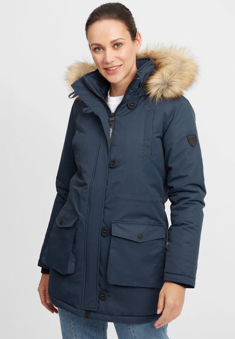 Oxmo OXACTA - Abrigo De Invierno - Insignia Blue , Mujer 3 Oxmo OXACTA - Abrigo De Invierno - Insignia Blue , Mujer