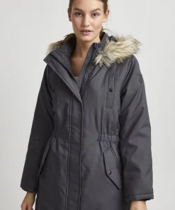 Oxmo OXMARIBEL - Abrigo De Invierno - Grey , Mujer