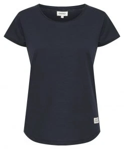 Oxmo OXLYDI - Camiseta Básica - Blue , Mujer -Oxmo Elegante tienda 03c5e7ae135d42e6a61c8fdbc75bb18b