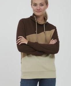 Oxmo OXAGDA - Sudadera - Chicory Coffee, Mujer
