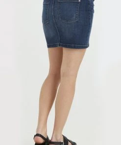 Oxmo OXADRIA - Falda Vaquera - Dark Ink , Mujer -Oxmo Elegante tienda 072f2afea30c44e5a5f104c473dc24fa