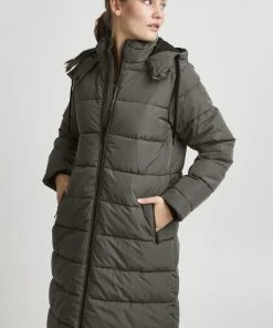 Oxmo OXSOLIANA - Abrigo De Invierno - Pewter, Mujer