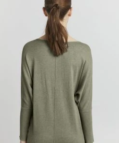 Oxmo OXHERDIS - Jersey De Punto - Seagrass Melange, Mujer -Oxmo Elegante tienda 0831b54684254c9091456d0daf2ade45