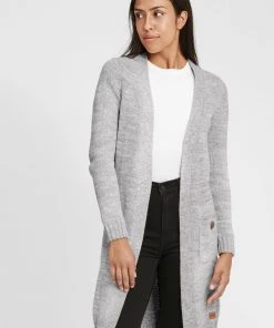 Oxmo OXPHILETTA - Chaqueta De Punto - Lig Grey M , Mujer