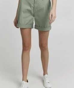 Oxmo OXCHARLINE - Shorts - Seagrass , Mujer