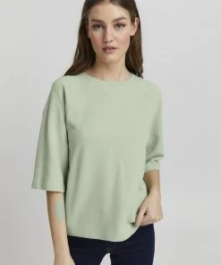 Oxmo JONNE - Camiseta Básica - Frosty Green, Mujer