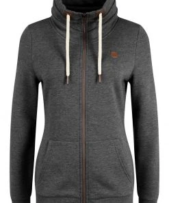 Oxmo OXVICKY - Sudadera Con Cremallera - Dar Grey M , Mujer -Oxmo Elegante tienda 0e41e0db392d425cb9ce0acb16d03052