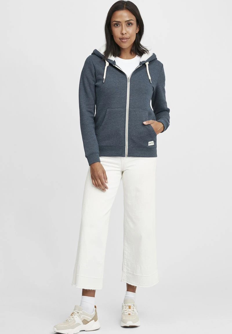 Oxmo OXBINJA - Sudadera Con Cremallera - Insignia Blue Melange , Mujer 4 Oxmo OXBINJA - Sudadera Con Cremallera - Insignia Blue Melange , Mujer - Image 2