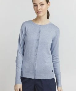 Oxmo Chaqueta De Punto - Kentucky Blue Melange, Mujer