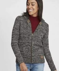 Oxmo OXPHILADELPHIA - Chaqueta De Punto - Black , Mujer