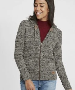 Oxmo OXPHILADELPHIA - Chaqueta De Punto - Dark Grey, Mujer