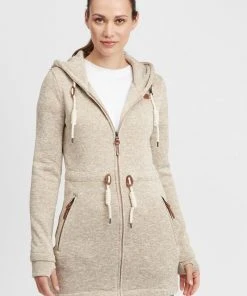 Oxmo OXTHORA - Abrigo Corto - Dune , Mujer