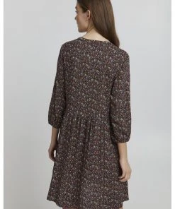 Oxmo Vestido Informal - Burnt Orange Mix , Mujer -Oxmo Elegante tienda 1e9e065ed8d94236aaf5d3177de3d9ff