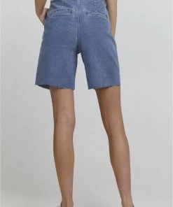 Oxmo Shorts Vaqueros - Mid Blue Denim , Mujer -Oxmo Elegante tienda 1f928fd0627d49968853674d8deabd5a