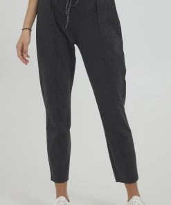 Oxmo OXHELLAS - Pantalones Deportivos - Dark Grey Melange, Mujer