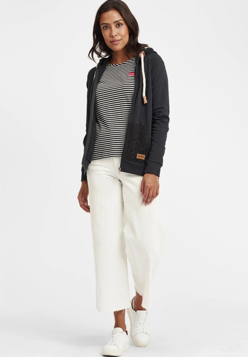 Oxmo OXMATILDA - Sudadera Con Cremallera - Black , Mujer 5 Oxmo OXMATILDA - Sudadera Con Cremallera - Black , Mujer - Image 3