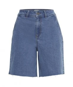 Oxmo Shorts Vaqueros - Mid Blue Denim , Mujer -Oxmo Elegante tienda 265851e165cf4faa834600aa510e9da6