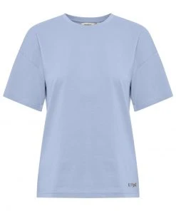 Oxmo PINALA - Camiseta Básica - Bel Air Blue, Mujer -Oxmo Elegante tienda 283184c035d94f7ab0405f30bb936377
