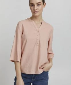 Oxmo OXANEA - Blusa - Coral Cloud , Mujer