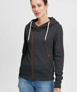 Oxmo OXVICKY - Sudadera Con Cremallera - Dar Grey M, Mujer
