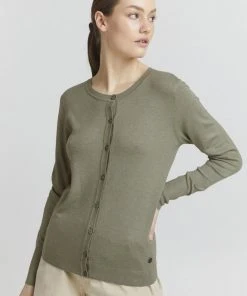Oxmo Chaqueta De Punto - Seagrass Melange , Mujer