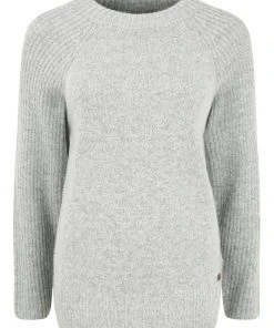 Oxmo OXGIANNA - Jersey De Punto - Light Grey Melange, Mujer -Oxmo Elegante tienda 3004437f4b4746f68301f56e76afb1df