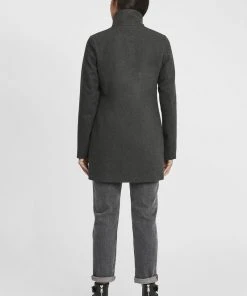 Oxmo OXHERMY - Abrigo Clásico - Dark Grey Melange, Mujer -Oxmo Elegante tienda 3162f237c0d343799ae39819f35a8851