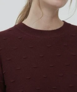 Oxmo OXDOTTA - Jersey De Punto - Chocolate Truffle, Mujer -Oxmo Elegante tienda 32445c0236db4d488fbb41d3dbfdb763