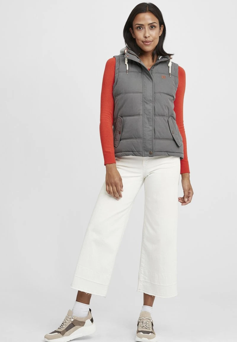 Oxmo OXLEWONDA - Chaleco - Dark Grey , Mujer 4 Oxmo OXLEWONDA - Chaleco - Dark Grey , Mujer - Image 2