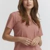 Oxmo PIM - Camiseta Básica - Ash Rose , Mujer