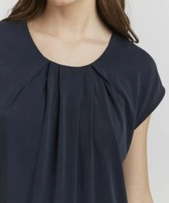 Oxmo BJALLA - Camiseta Estampada - Darkblue , Mujer -Oxmo Elegante tienda 3aac00591dba4a40b9e6adf9315d07d8