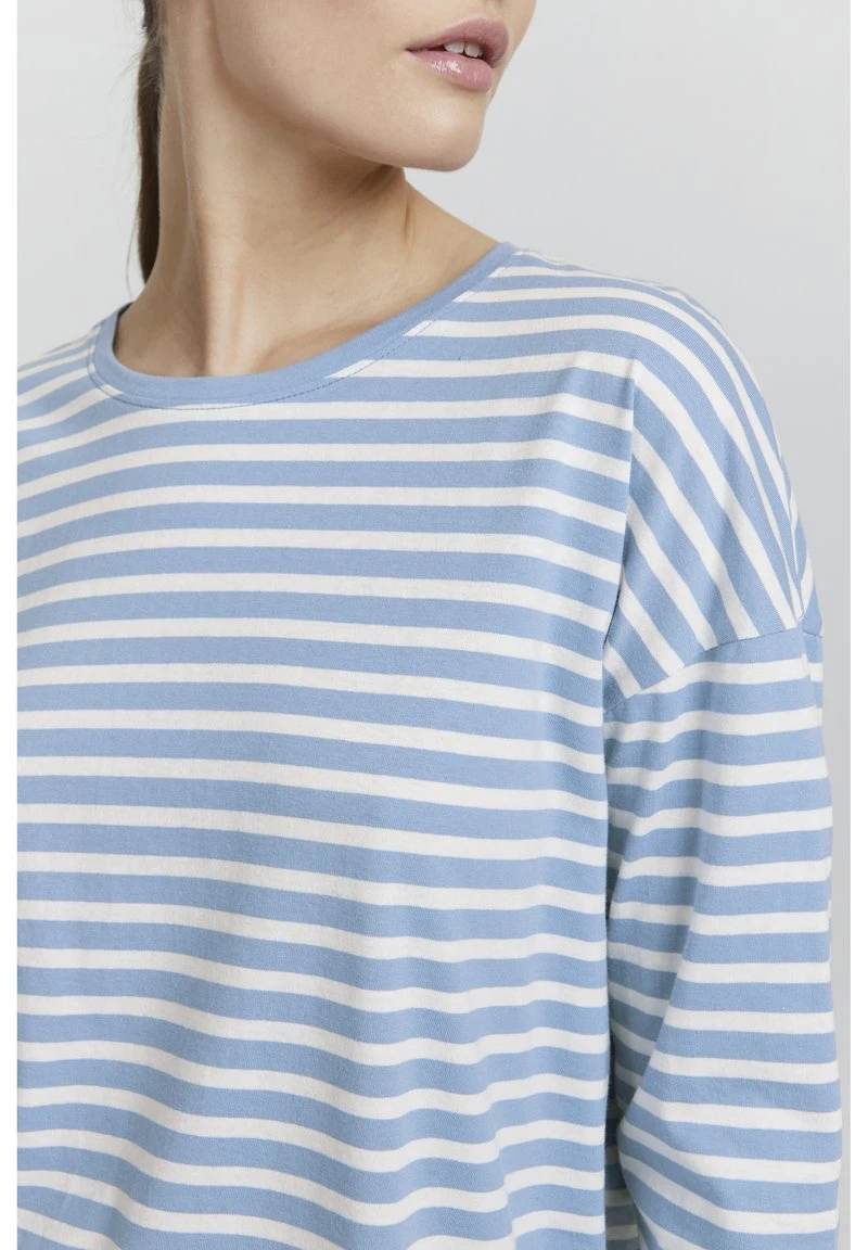 Oxmo Camiseta De Manga Larga - Bel Air Blue , Mujer 6 Oxmo Camiseta De Manga Larga - Bel Air Blue , Mujer - Image 4