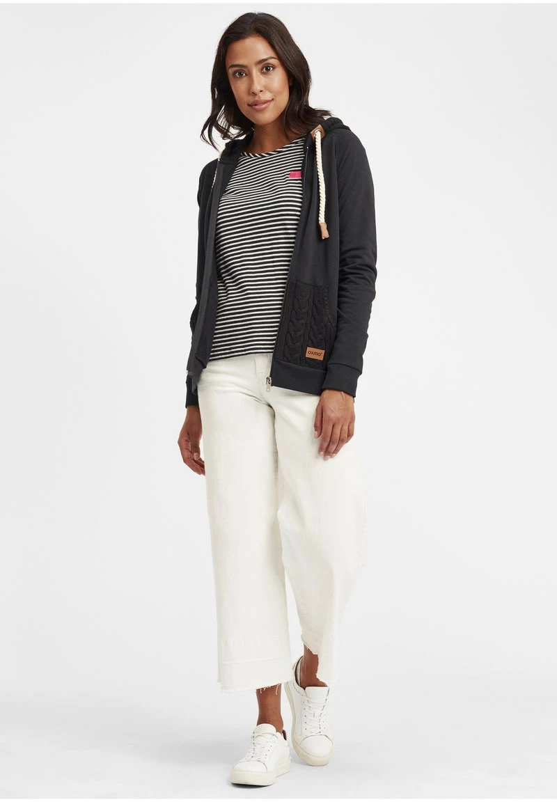 Oxmo OXMATILDA - Sudadera Con Cremallera - Black , Mujer 4 Oxmo OXMATILDA - Sudadera Con Cremallera - Black , Mujer - Image 2