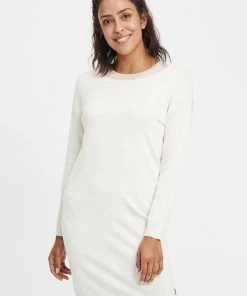 Oxmo OXELLA - Vestido De Punto - Oyster Gre, Mujer