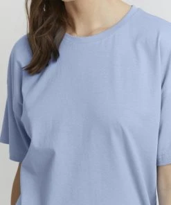 Oxmo PINALA - Camiseta Básica - Bel Air Blue, Mujer -Oxmo Elegante tienda 4643c1938f524a81bf7afe5470c4af1b
