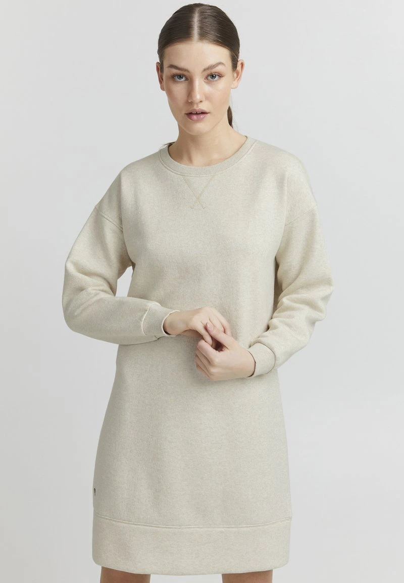 Oxmo HOLLY - Vestido Informal - Oatmeal Melange , Mujer 3 Oxmo HOLLY - Vestido Informal - Oatmeal Melange , Mujer