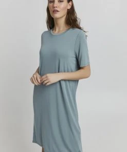 Oxmo BRINJA - Vestido Ligero - Smoke Blue , Mujer