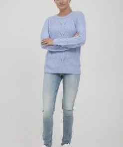 Oxmo OXCHIARA - Jersey De Punto - Sky Blue , Mujer -Oxmo Elegante tienda 4816d9f90ed644ed85b45c2746ae35ea