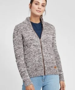 Oxmo OXPHENIX - Chaqueta De Punto - Coffee Bea , Mujer