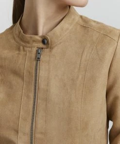 Oxmo PEGGY - Chaqueta De Cuero Sintético - Tannin, Mujer -Oxmo Elegante tienda 4d1f9612885144a89b8caeb06dc46c9e