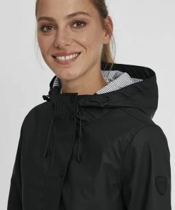 Oxmo OXBECKY - Impermeable - Black, Mujer -Oxmo Elegante tienda 51305308e3774e6a8c2adee99742e08e