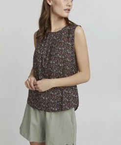 Oxmo OXESJA - Blusa - Burnt Orange Mix , Mujer