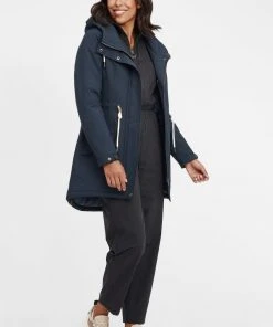 Oxmo OXMELLY - Abrigo De Invierno - Insignia Blue, Mujer -Oxmo Elegante tienda 53d573a5dc084d1d8b7f911bdb3a734e