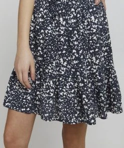 Oxmo OXEIRA - Falda Acampanada - Total Eclipse Mix , Mujer