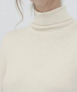 Oxmo WINALA - Vestido De Punto - Oyster Grey Melange , Mujer -Oxmo Elegante tienda 5b83468d2f3e4487915eeff589b6eb85