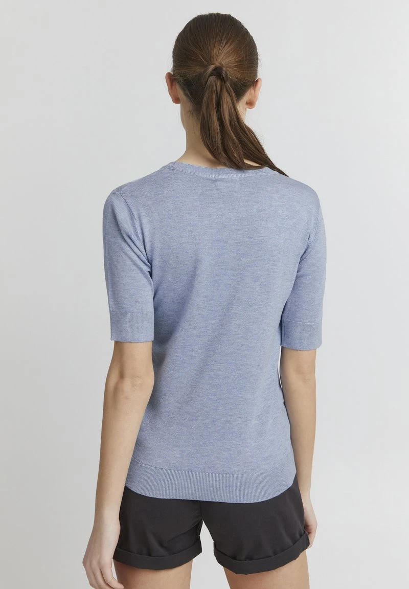 Oxmo OXHELIN - Camiseta Básica - Kentucky Blue Melange, Mujer 5 Oxmo OXHELIN - Camiseta Básica - Kentucky Blue Melange, Mujer - Image 3