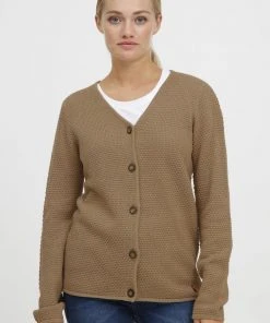 Oxmo OXHELGA - Chaqueta De Punto - Kelp , Mujer